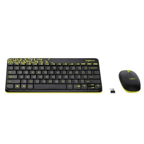 Logitech MK240 Nano (Black/Chartreuse Yellow)