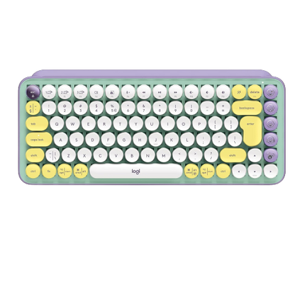 Logitech Pop Keys Mechanical Wireless Keyboard (Daydream)