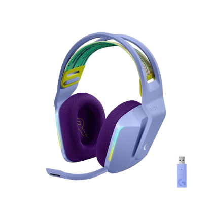 Logitech G733 Ultra-Lightweight Wireless Gaming Headset (Lilac)