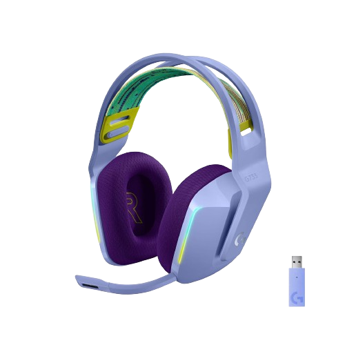Logitech G733 Ultra-Lightweight Wireless Gaming Headset (Lilac)