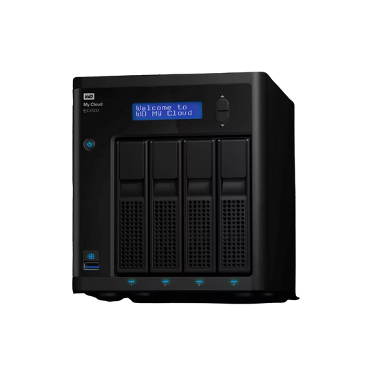 Western Digital My Cloud Expert Series EX4100 16TB 4-Bay Network Attached Storage - NAS - WDBWZE0160KBK-NESN