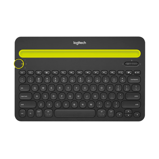 Logitech K480 Bluetooth Multi-Device Keyboard for Windows, macOS, iPadOS, Android, Chrome OS, Compatible with PC, Mac, Laptop, Smartphone, Tablet