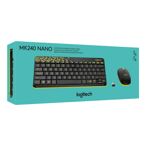 Logitech MK240 Nano (Black/Chartreuse Yellow)