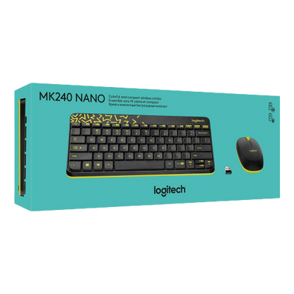 Logitech MK240 Nano (Black/Chartreuse Yellow)