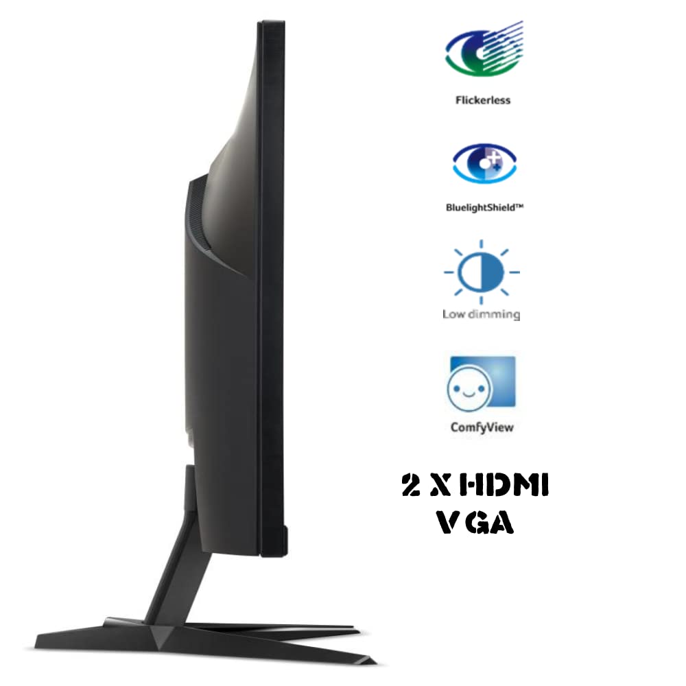 Acer QG241YB 23.8 Inch (60.45 Cm) Full HD VA Panel Gaming LCD Monitor with LED Backlight