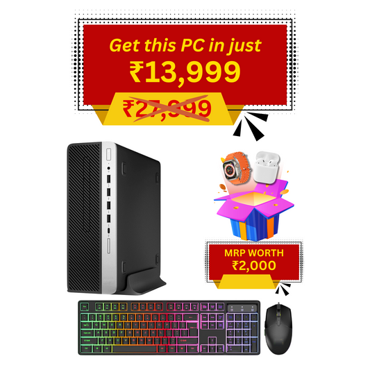 Desktop PC, Intel Core-i3, 8 GB RAM, 512 GB SSD With WiFi-Bluetooth and Keyboard Mouse Combo (Imported*)