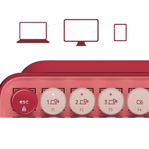 Logitech Pop Keys Mechanical Wireless Keyboard (Heartbreaker)