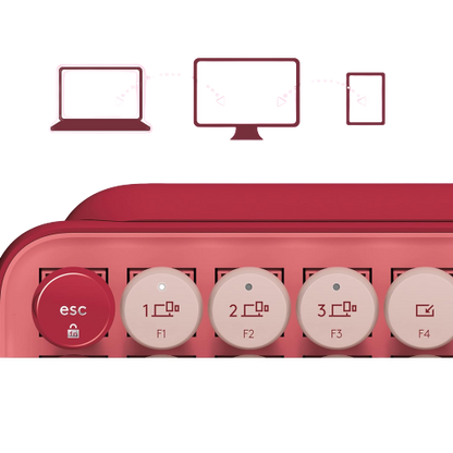 Logitech Pop Keys Mechanical Wireless Keyboard (Heartbreaker)