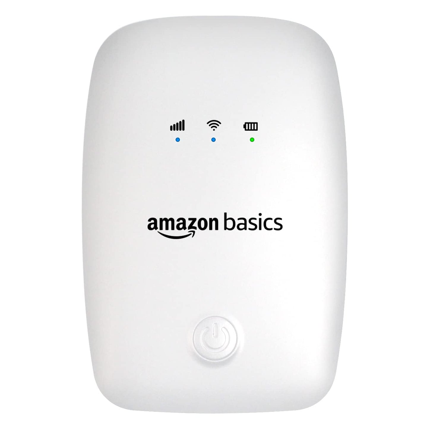 AmazonBasics 4G LTE Wireless Dongle with Universal SIM Network Compatibility | Plug & Play Data Stick offering up to 150Mbps WiFi Hotspot | 2100mAh Rechargeable Battery | Includes SIM Adapter (White) - AB-WHT-03