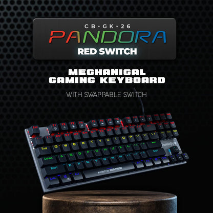 Cosmic Byte USB-A CB-GK-26 Pandora TKL RGB Mechanical Keyboard With Outemu Red Switches