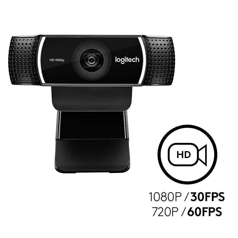 "Logitech C922 Pro Stream Webcam | HD 1080p Streaming & Recording