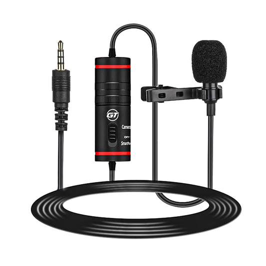 GT Omnidirectional Lavalier Microphone for Smartphones, Cameras, PCs Audio with 6m Cable, Ideal for YouTube, Interviews, and Podcasts (WN1)