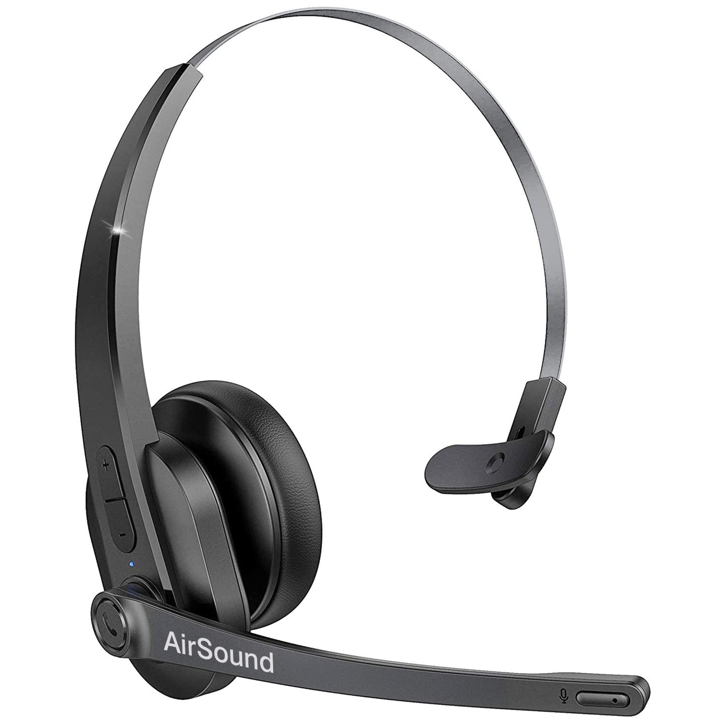 AirSound M99 Pro Bluetooth V5.0 Wireless Headset | Adjustable Microphone for Conference Calls, 24 Hours of Talk Time, CVC 8.0 Noise-Cancelling On-Ear Design for Office Use, Online Meetings, and Call Centers.