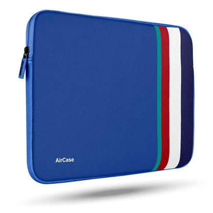 AirCase Protective Laptop Sleeve fits up to 15.6" Laptop/MacBook, Wrinkle-Free, Padded, and Water-Resistant Neoprene Case Cover for Men & Women, Royal Blue