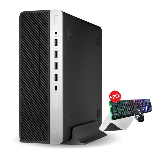 ᕼP 600 G5 Pro-Desk Gaming PC (Intᥱl Core i5 9th Gen| 16 GB DDR4 RAM| 512 GB SSD| 4GB Graphics Card | Windows 11| MS Office| WiFi|Intᥱl HD Graphics|USB),Black (Rᥱfurbishᥱd)