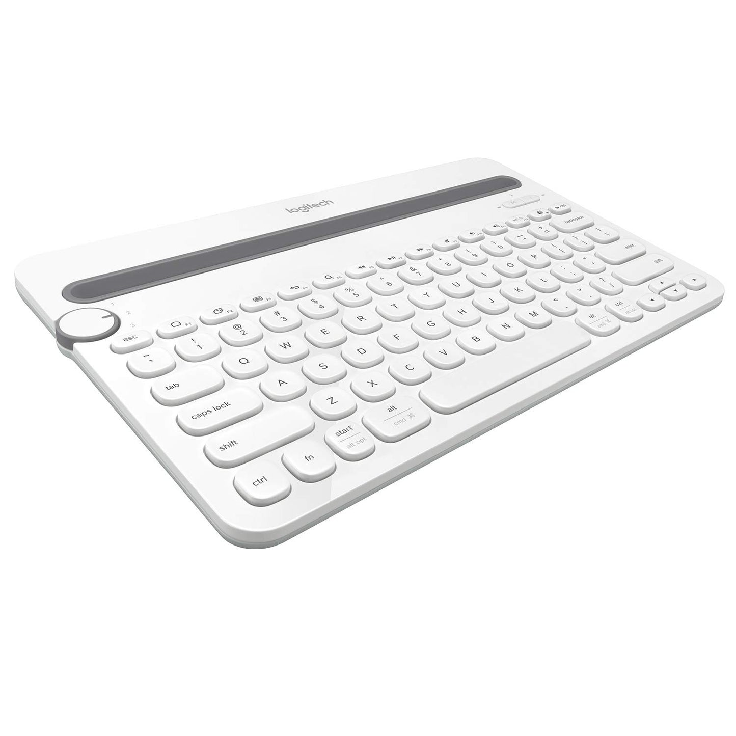 Logitech K480 Bluetooth Multi-Device Keyboard for Windows, macOS, iPadOS, Android, Chrome OS, Compatible with PC, Mac, Laptop, Smartphone, Tablet