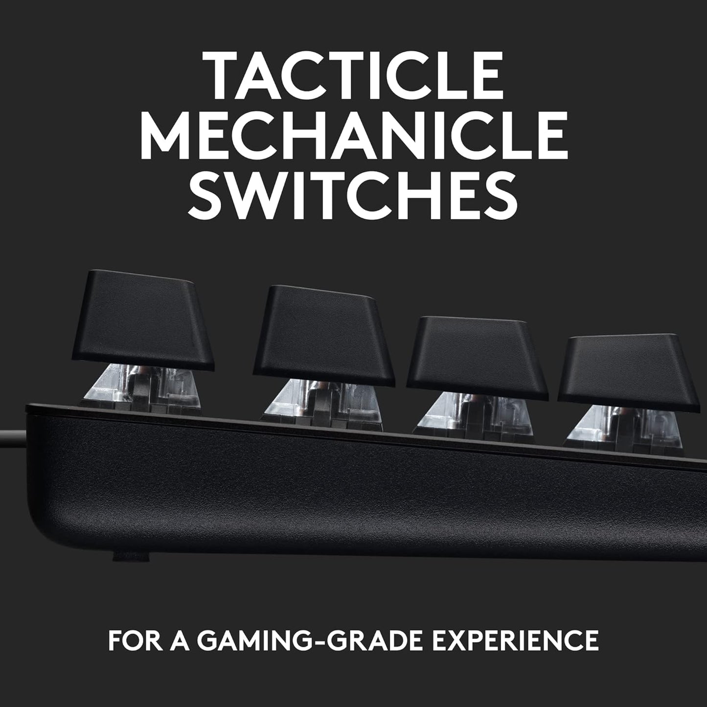 Logitech G413 TKL SE Mechanical Gaming Keyboard – Compact Design, Tactile Switches, and Durable Aluminum Build