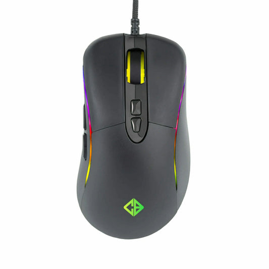 Cosmic Byte Equinox Alpha 5000DPI 7 Button Gaming USB Mouse, Pixart PMW3325 Sensor, Spectra RGB with Software (Black)