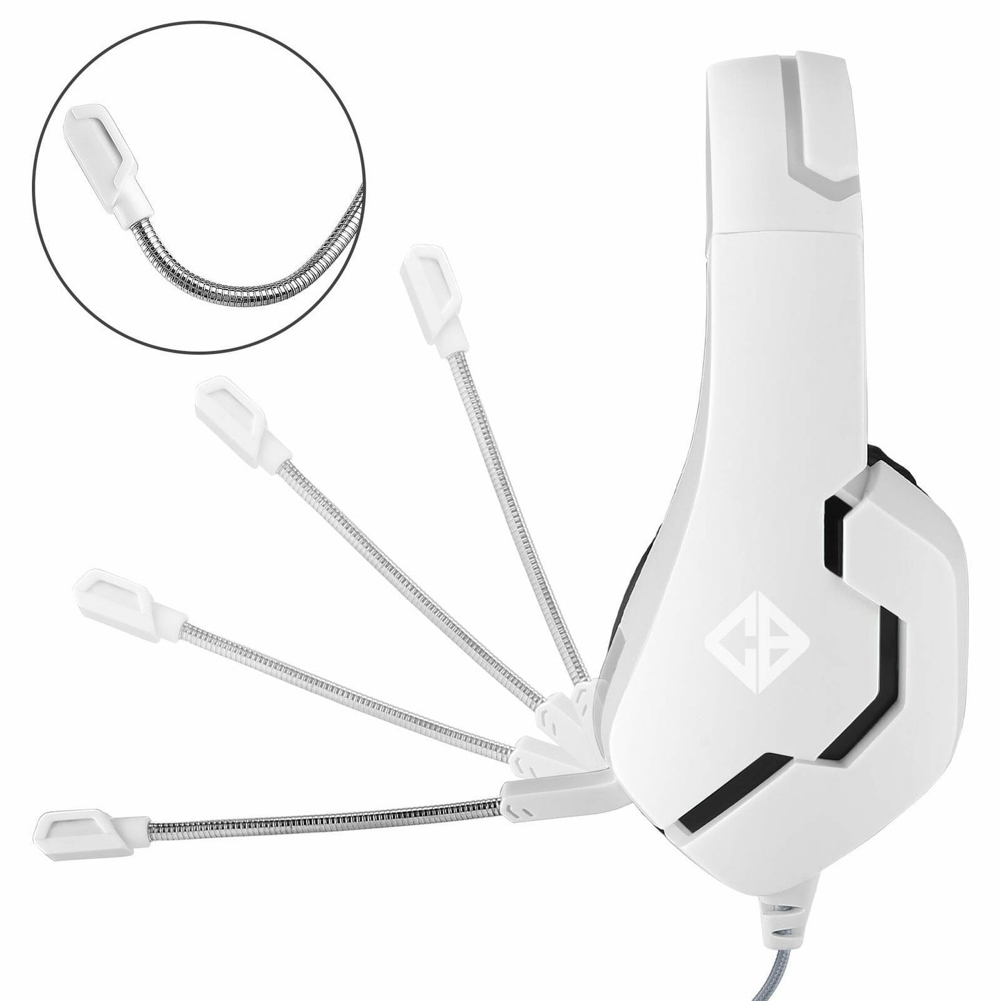 Cosmic Byte Stardust Headset with Flexible Mic for PS4, Xbox One, Laptop, PC, iPhone and Android Phones (White)