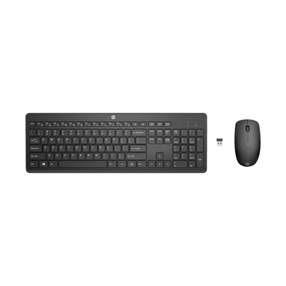 HP 230 Wireless Keyboard and Mouse Combo, 2.4GHz USB dongle, 1600 dpi, Windows PC Compatible, Full-Size Keyboard with Numeric pad, 12 Function Keys, 1-Year Warranty, 0.56 kg, White, 3L1F0AA