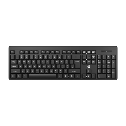 HP K160 Wireless Keyboard/Quick Comfy accurate/12 Fn Shortcut Keys/Plug and Play USB/ 3 Years Warranty, Black