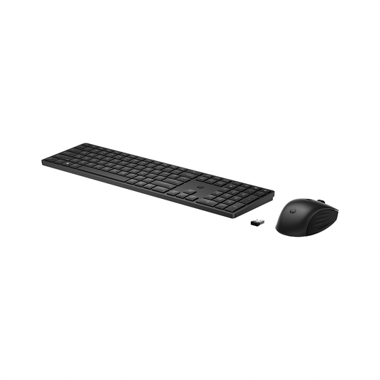 HP 650 Wireless Keyboard and Mouse Combo, Full Size; 3-Zone Layout Keyboard, 19 Hot Keys, Tilt Adjustable Full Size; 3-Zone Layout Keyboard, 4000 DPI Sensor, 3-Years Warranty