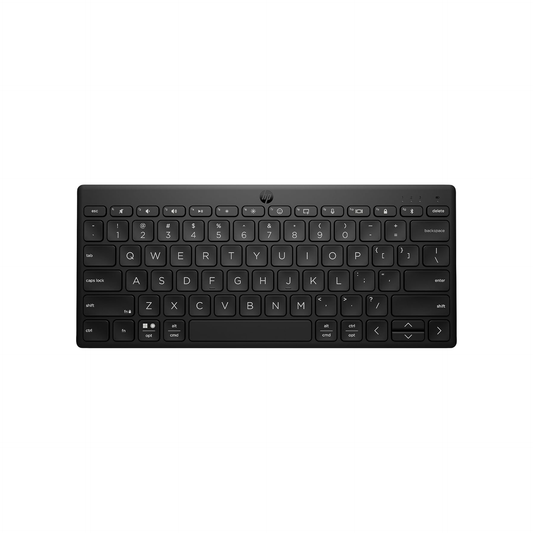 HP 350 Compact Multi-Device Bluetooth Wireless Keyboard; Spill Resistant; Swift Pair; OS Auto-Detection, LED Indicator, Battery Life Up to 24 Months