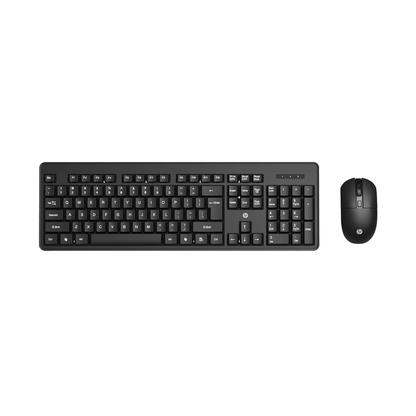 HP KM200 Wireless Mouse and Keyboard Combo, Full-Size Ergonomic Design, 3 Button and Built-in Scroll Wheel, 2.4 GHz Wireless connectio, 3 Years Warranty (7J4G8AA)