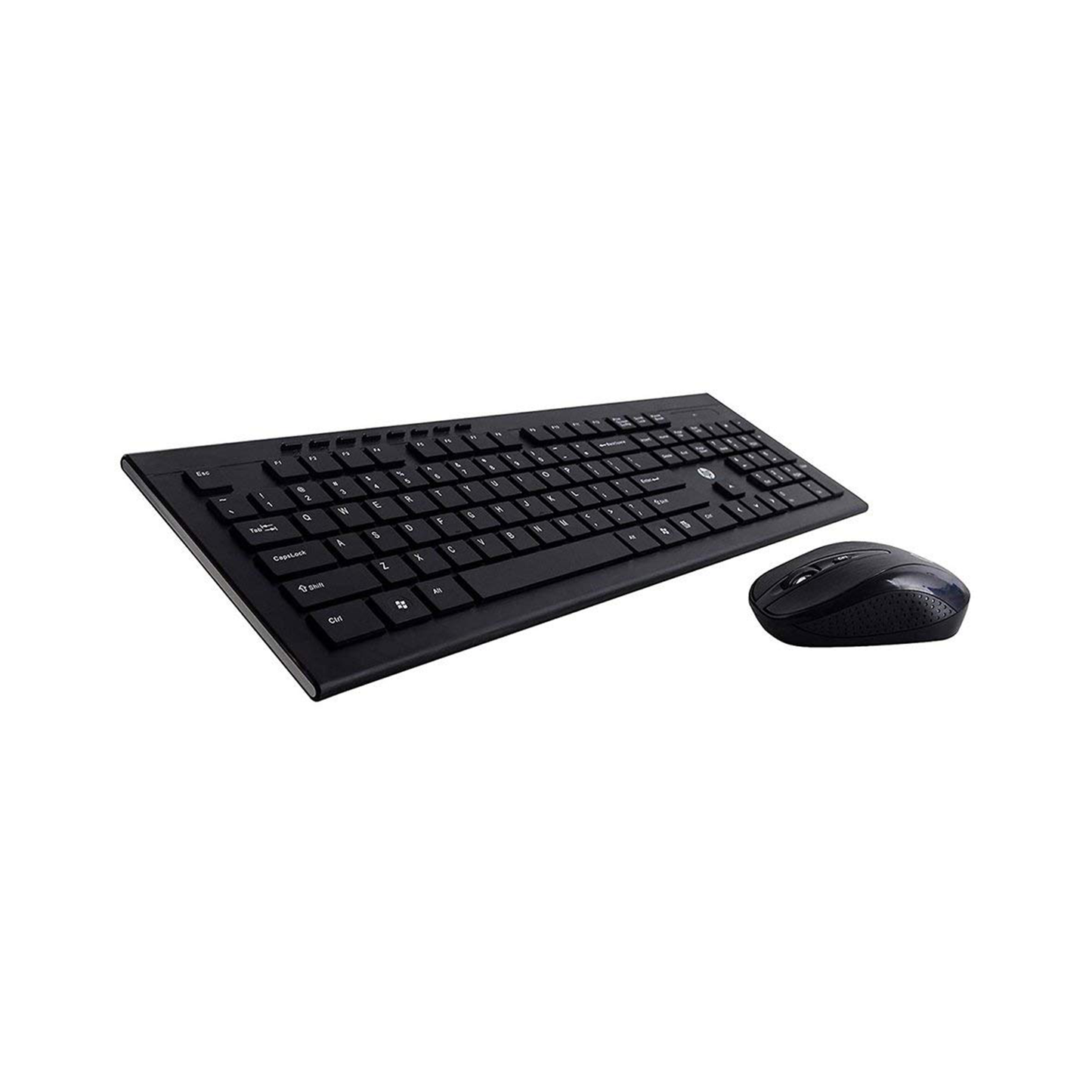 HP USB Wireless Spill Resistance Keyboard and Mouse Set with 10m Working Range 2.4G Wireless Technology / 3 Years Warranty (4SC12PA), Black