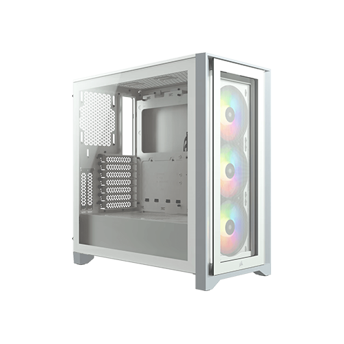 Corsair iCUE 4000X RGB Mid-Tower Cabinet (White)