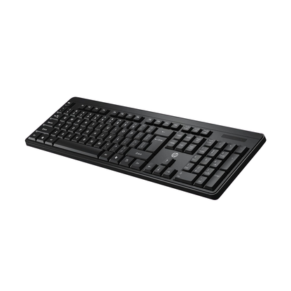 HP K160 Wireless Keyboard/Quick Comfy accurate/12 Fn Shortcut Keys/Plug and Play USB/ 3 Years Warranty, Black