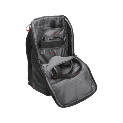 HP OMEN Transceptor 15 Backpack, 15.6 inch, 20L Capacity, Water Resistant, Padded Laptop Compartment, Ergonomic Design, Trolley Pass-Through, 1-Year Warranty, 0.84 kg, Black, 7MT84AA