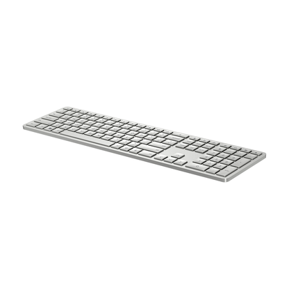 HP 970 Creator Keyboard, Wireless and Multi-Device with 20 programmable Shortcut Keys, Backlit with sensors, up to 6 Month Battery, AES encrypted, 3Y Warranty, 0.67 kg, Silver