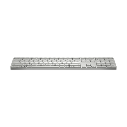 HP 970 Creator Keyboard, Wireless and Multi-Device with 20 programmable Shortcut Keys, Backlit with sensors, up to 6 Month Battery, AES encrypted, 3Y Warranty, 0.67 kg, Silver