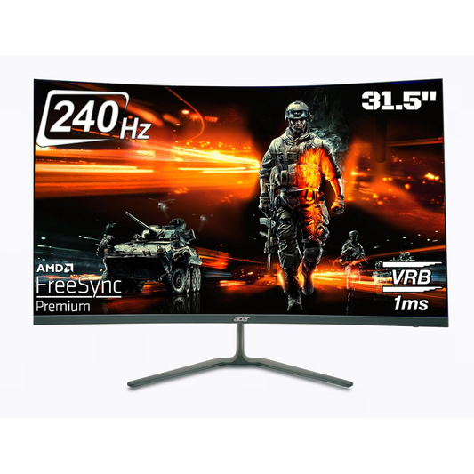 Acer ED320QX 31.5 Inch (80 cm) Full HD 1500R Curved VA Panel LCD Monitor with Backlight LED