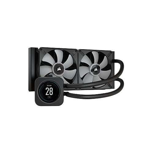 Corsair iCUE H100i Elite LCD Display CPU Cooler (Black)