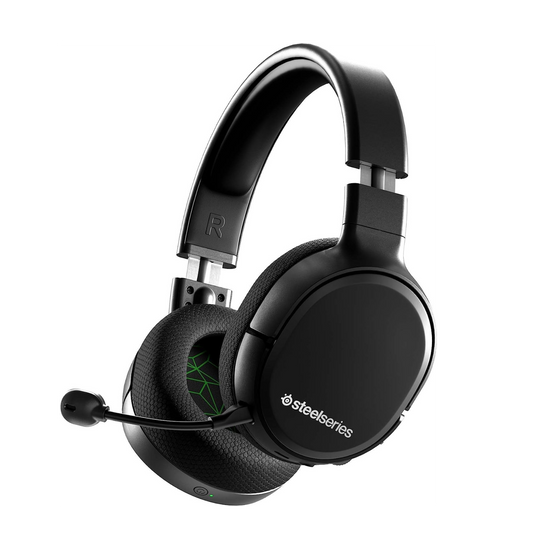 SteelSeries Arctis 1 Wireless Gaming On-Ear Headset with USB-C connectivity and a detachable ClearCast microphone, compatible with PC, PS5, PS4, Xbox Series X|S, Xbox One, Nintendo Switch, and mobile gaming.