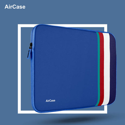 AirCase Protective Laptop Sleeve fits up to 15.6" Laptop/MacBook, Wrinkle-Free, Padded, and Water-Resistant Neoprene Case Cover for Men & Women, Royal Blue