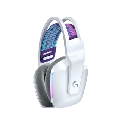 Logitech G733 Ultra-Lightweight Wireless Gaming Headset (White)