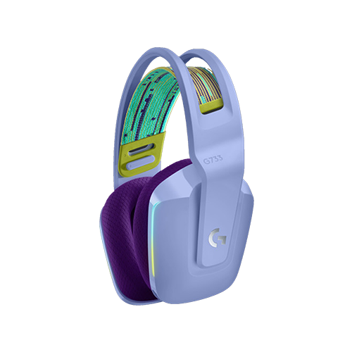 Logitech G733 Ultra-Lightweight Wireless Gaming Headset (Lilac)