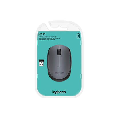 Logitech M171 Wireless Mouse (Grey/Black)