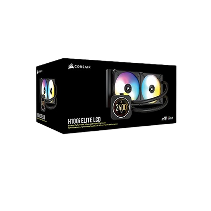 Corsair iCUE H100i Elite LCD Display CPU Cooler (Black)