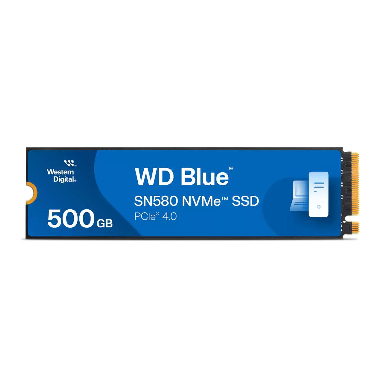 WD Blue™ SN580 500GB PCIe Gen 4 NVMe M.2 SSD