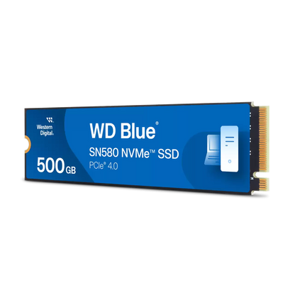 WD Blue™ SN580 500GB PCIe Gen 4 NVMe M.2 SSD